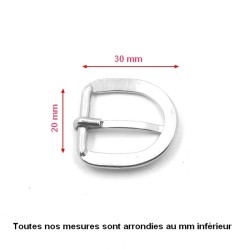 Boucle ceinture 20 mm - n°0058