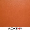 Morceau de cuir vachette orange 15 cm x 20 cm