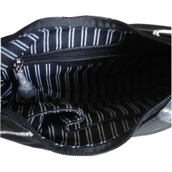Sac à main et épaule en cuir LELIANE noir