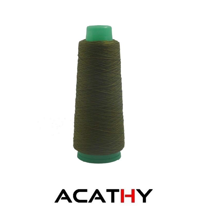 Fil ONYX pour cuir 30 - bobine entamée de 190 m - kaki 2484