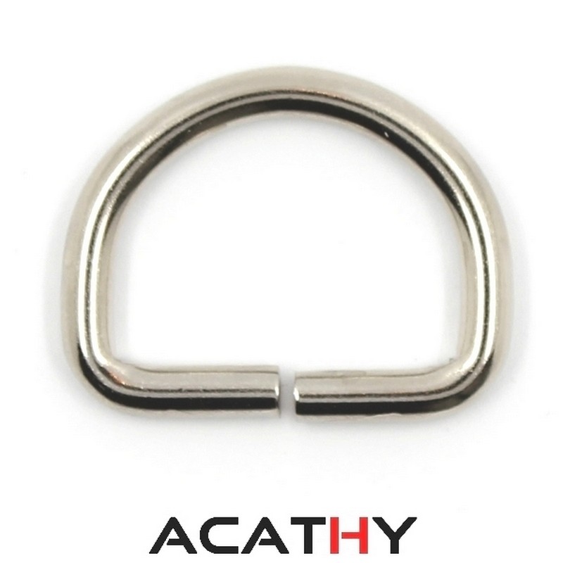 Anneau demi-rond non soudé 25 mm - n°0809