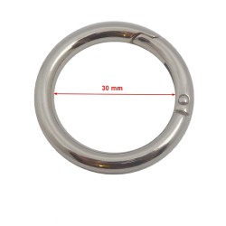 Mousqueton rond 30 mm - n°0878