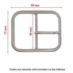 Boucle ceinture 65 mm - n°0916