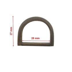 Anneau demi-rond soudé 25 mm - n°0947