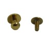 Rivet à visser doré bouton de col 8 mm - n°0951