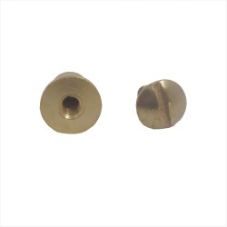 Rivet à visser doré bouton de col 8 mm - n°0951