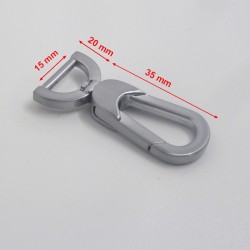 Mousqueton tournant 15 mm - n°0949