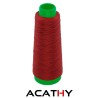 Fil ONYX pour cuir 40 - bobine entamée de 270 m - rouge 0642