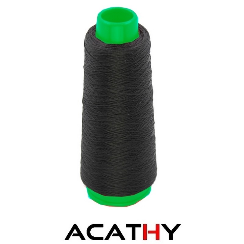 Fil ONYX pour cuir 30 - bobine entamée de 90 m - noir 4000