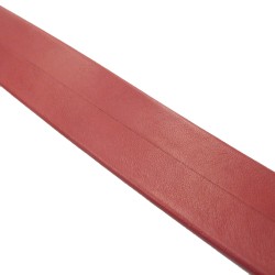 Lanière plate en simili cuir rouge 128 cm