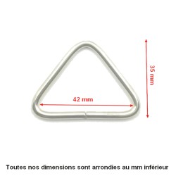 Boucle triangulaire non soudée 42 mm - n°0041